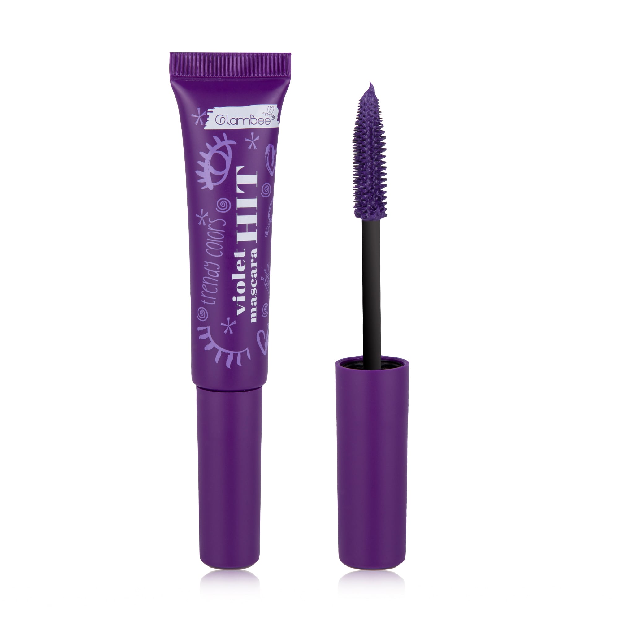 Туш для вій GlamBee HIT Mascara фіолетова, 14 г